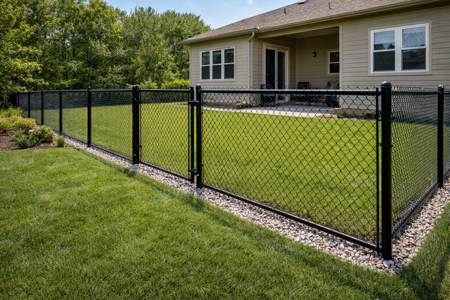Chain link fence installation in Colorado by Forever Fencing CO